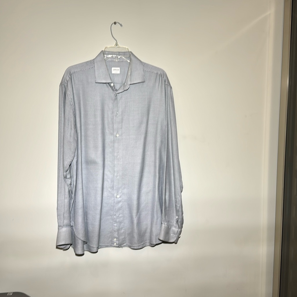 Giorgio Armani Collezioni Men’s Blue 42 - 16 1/2 Blue Dress Shirt.